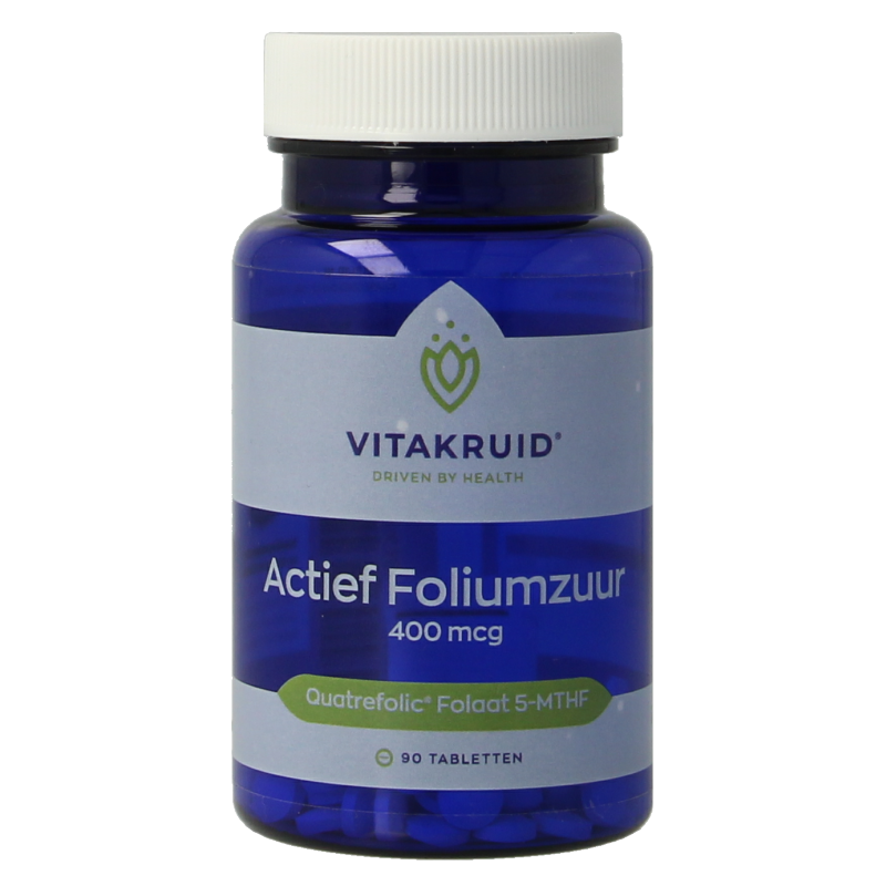 Vitakruid Actief Foliumzuur Quatrefolic 5-MTHF 400 mcg