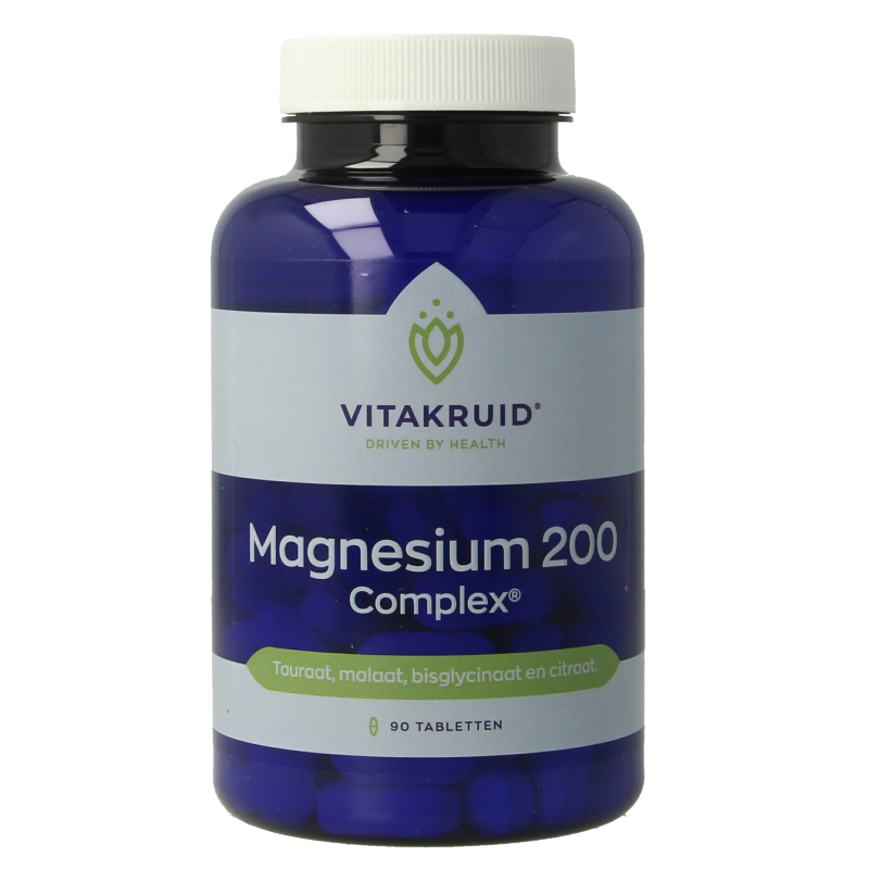 Vitakruid Magnesium 200 Complex Tauraat Malaat Bisglycinaat