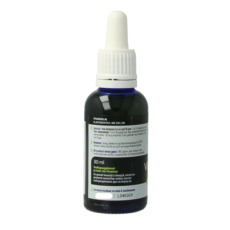 Vitakruid Vitamine D3 druppels 5 mcg / 200 IE per druppel - Afbeelding 2