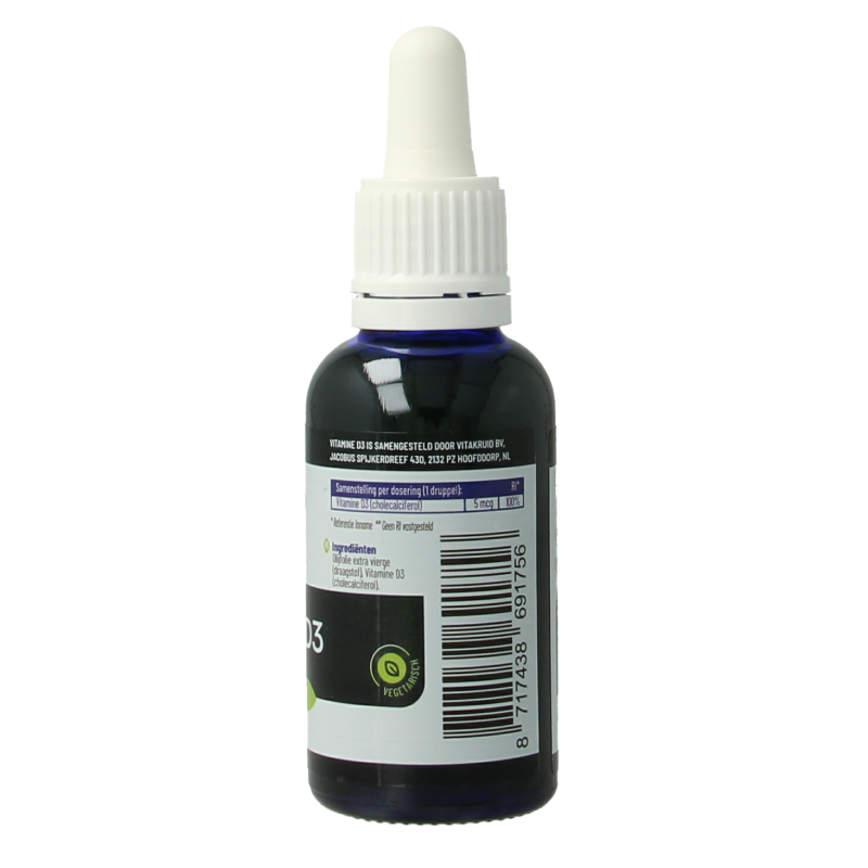 Vitakruid Vitamine D3 druppels 5 mcg / 200 IE per druppel - Afbeelding 3