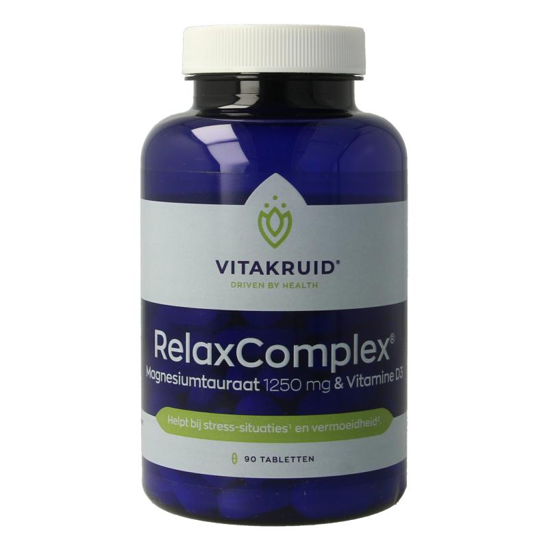 Vitakruid RelaxComplex oa Magnesium Tauraat & Vitamine D3