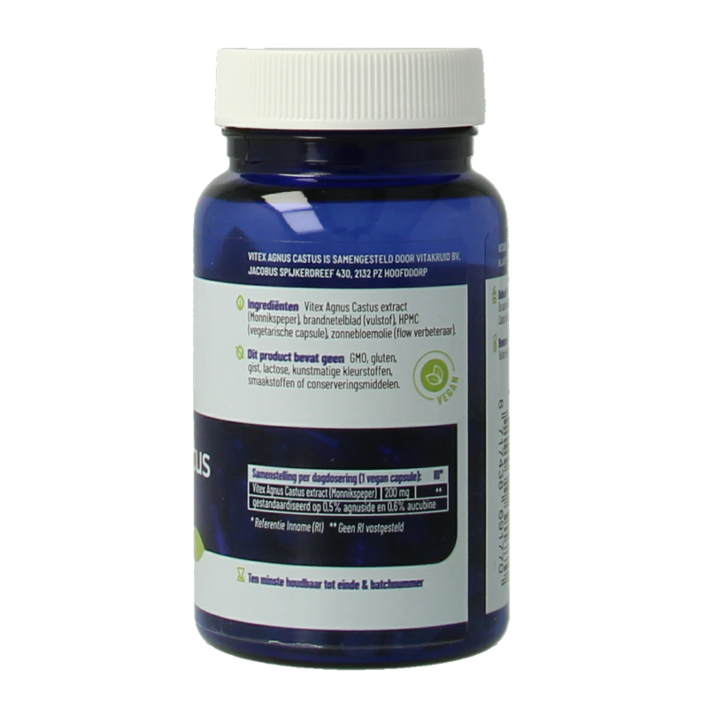 Vitakruid Vitex agnus castus 200mg monnikspeper - Afbeelding 3