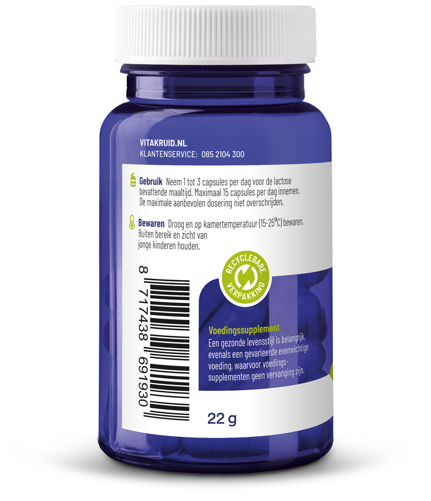 Vitakruid Lactase enzym OptiFerm 3.000 FCC - Afbeelding 2