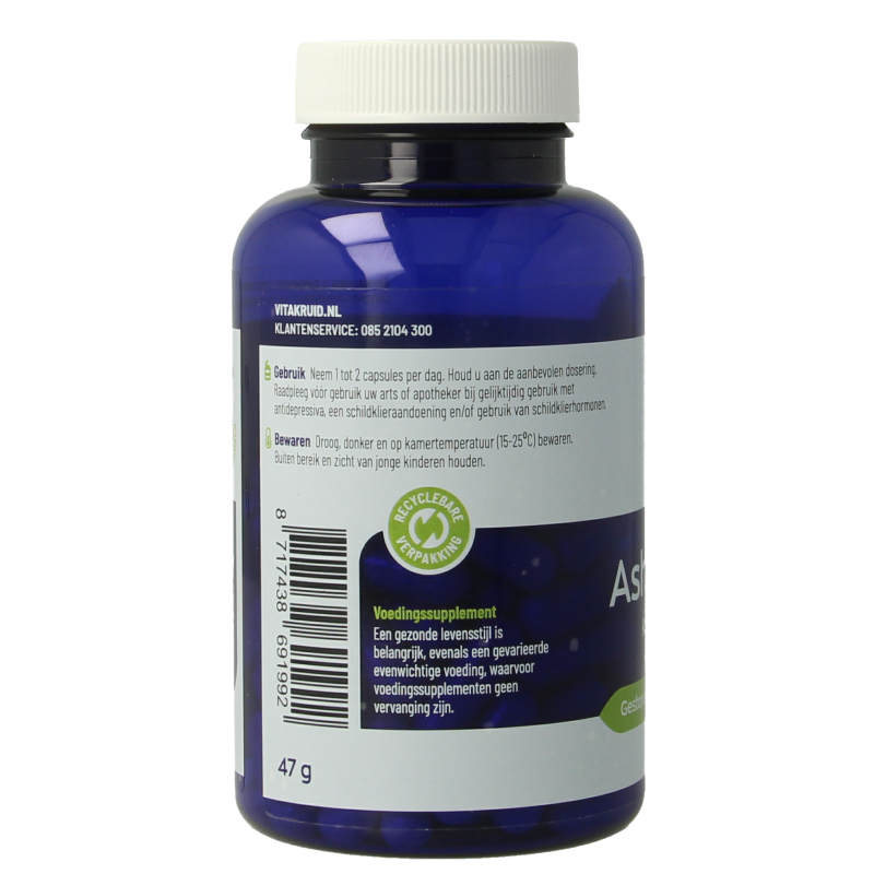 Vitakruid Ashwagandha 5% withanoliden KSM-66 & Bioperine - Afbeelding 2