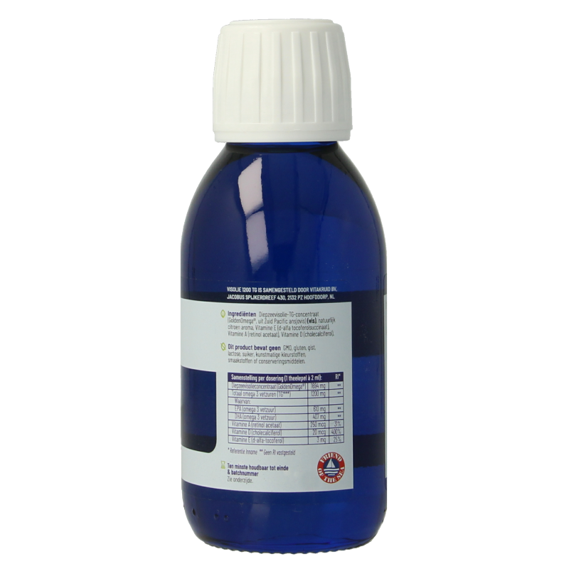 Vitakruid Visolie 1200 Vloeibaar Triglyceriden met A, D & E - Afbeelding 3