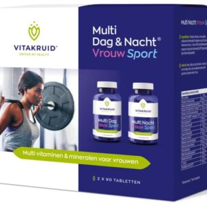 Vitakruid Multi Dag & Nacht Vrouw Sport 100% Vegan 2 x 90