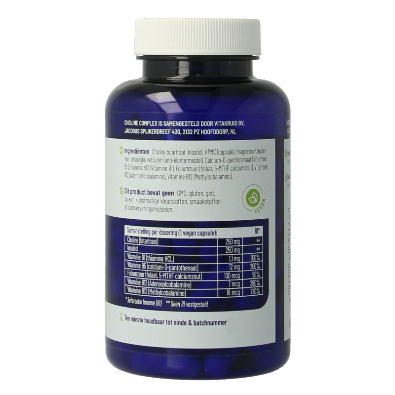 Vitakruid Choline Complex met Inositol, B1, B5, B12 & Folaat - Afbeelding 3