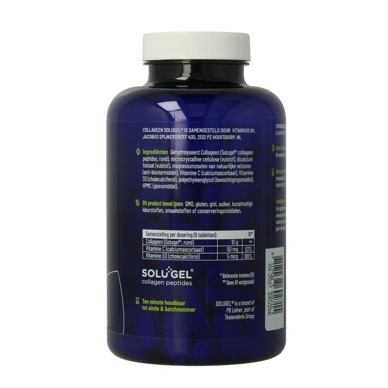 Vitakruid Collageen solugel tabletten met vitamine C en D - Afbeelding 3