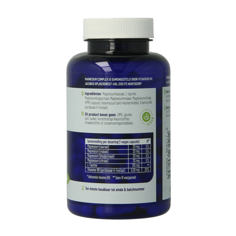 Vitakruid Magnesium Complex Tauraat Malaat Bisglycinaat - Afbeelding 3
