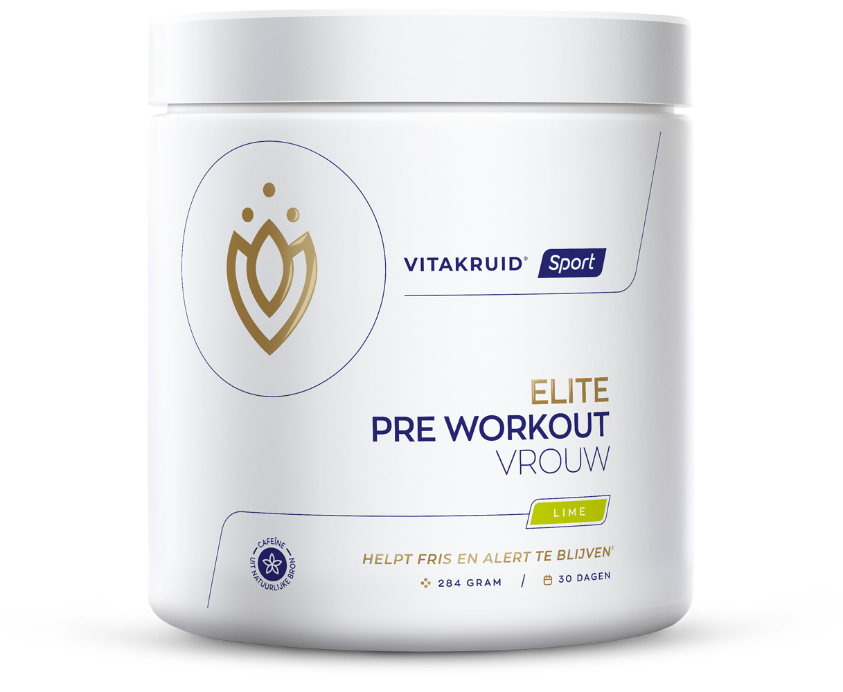 Vitakruid Elite pre workout vrouw