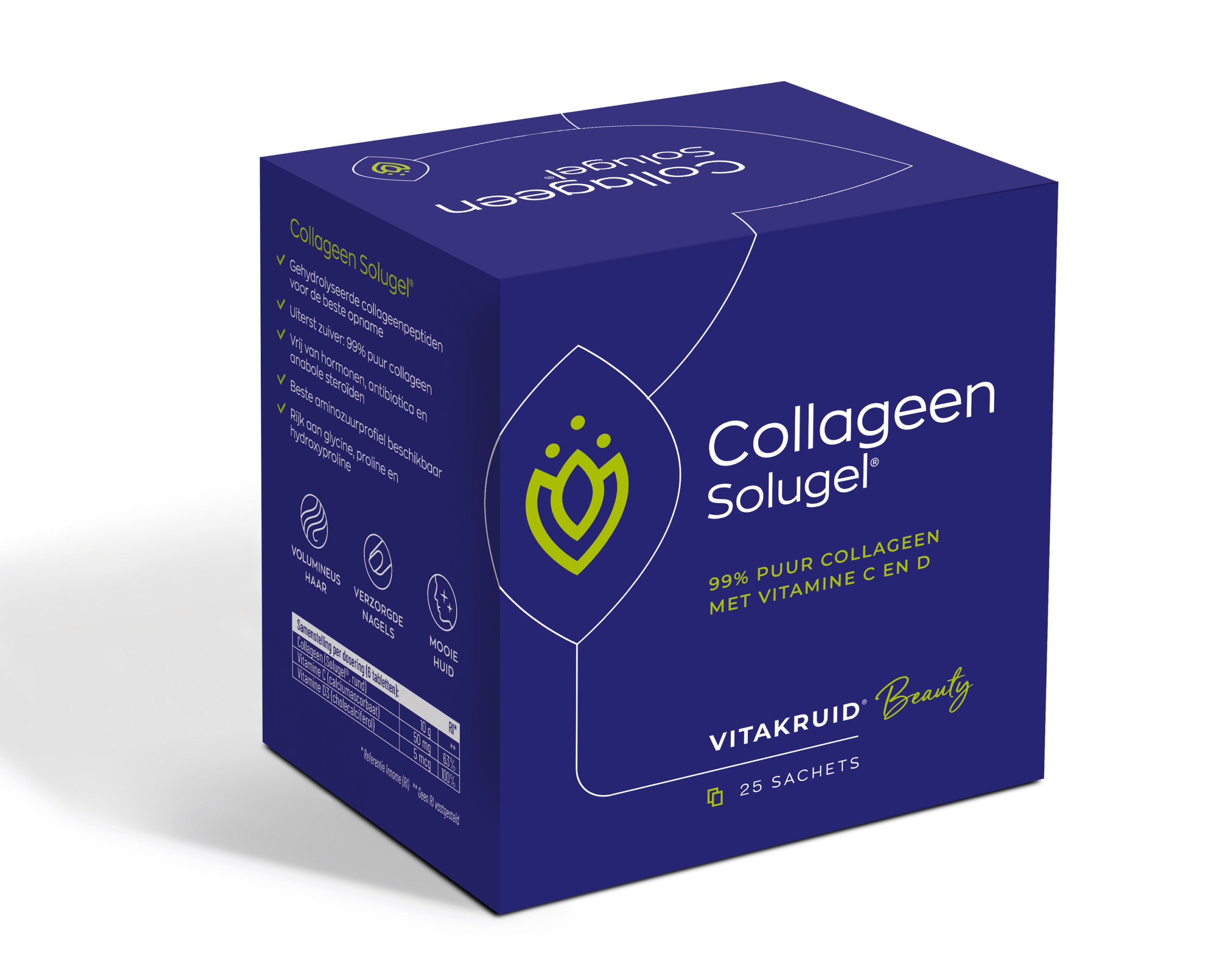 Vitakruid Collageen solugel vit C en D sachet 10 gram