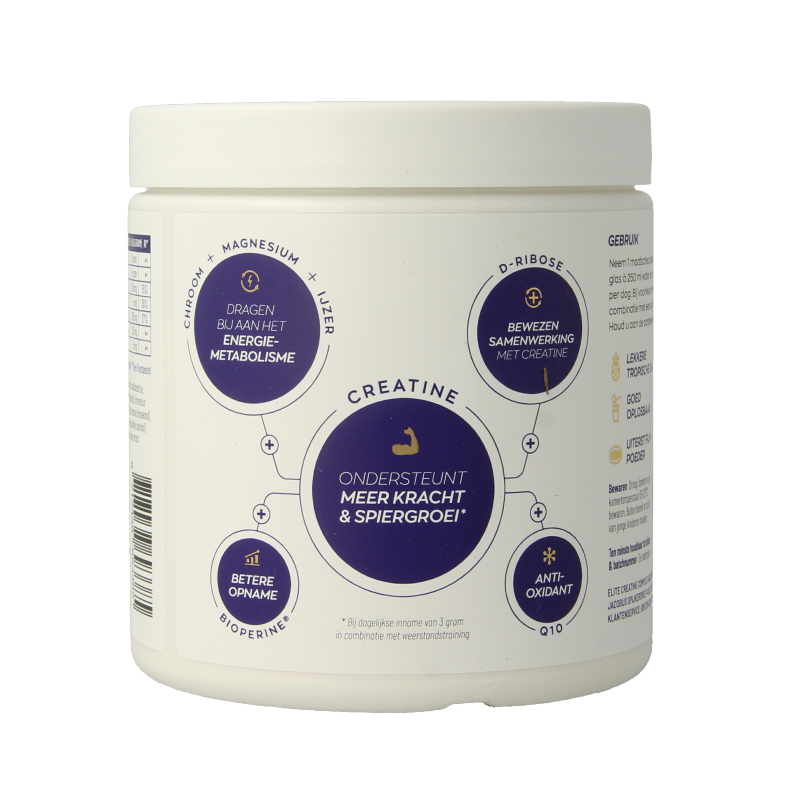 Vitakruid Elite Creatine Complex D-Ribose, Q10 & Magn Tropic - Afbeelding 3
