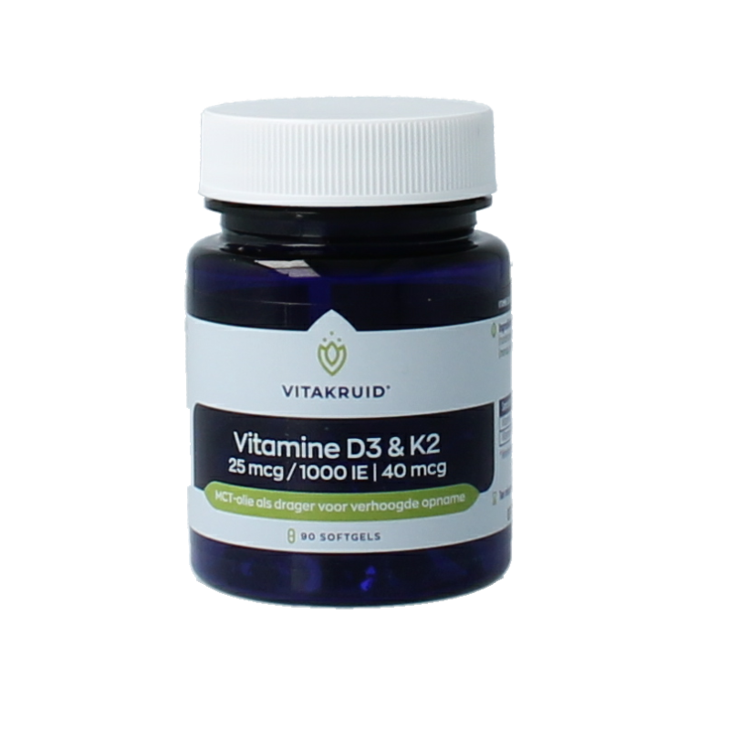Vitakruid Vitamine D3 & K2 in MCT-olie voor verhoogde opname