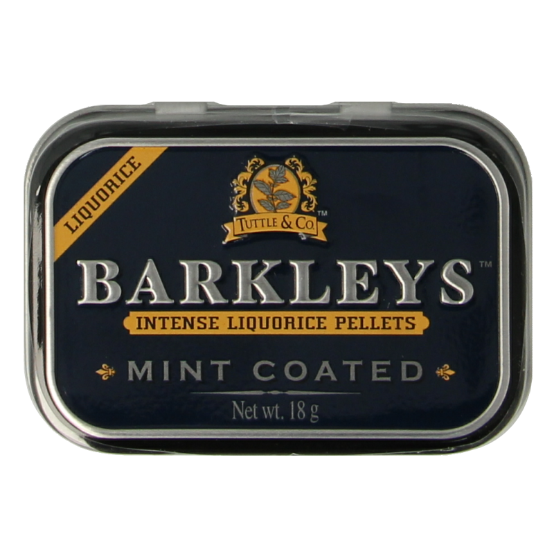 Barkleys Liquorice pellets mint coated