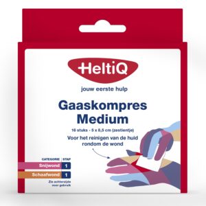 Heltiq Gaaskompres 8.5 x 5cm zestientje