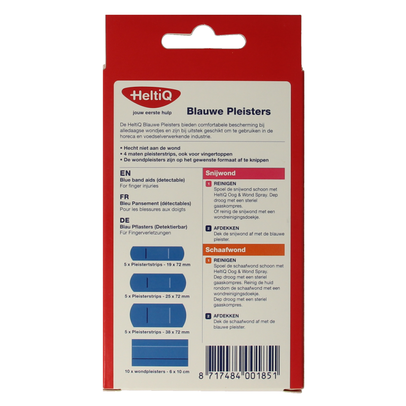 Heltiq Detecteerbare pleisters blauw - Afbeelding 3