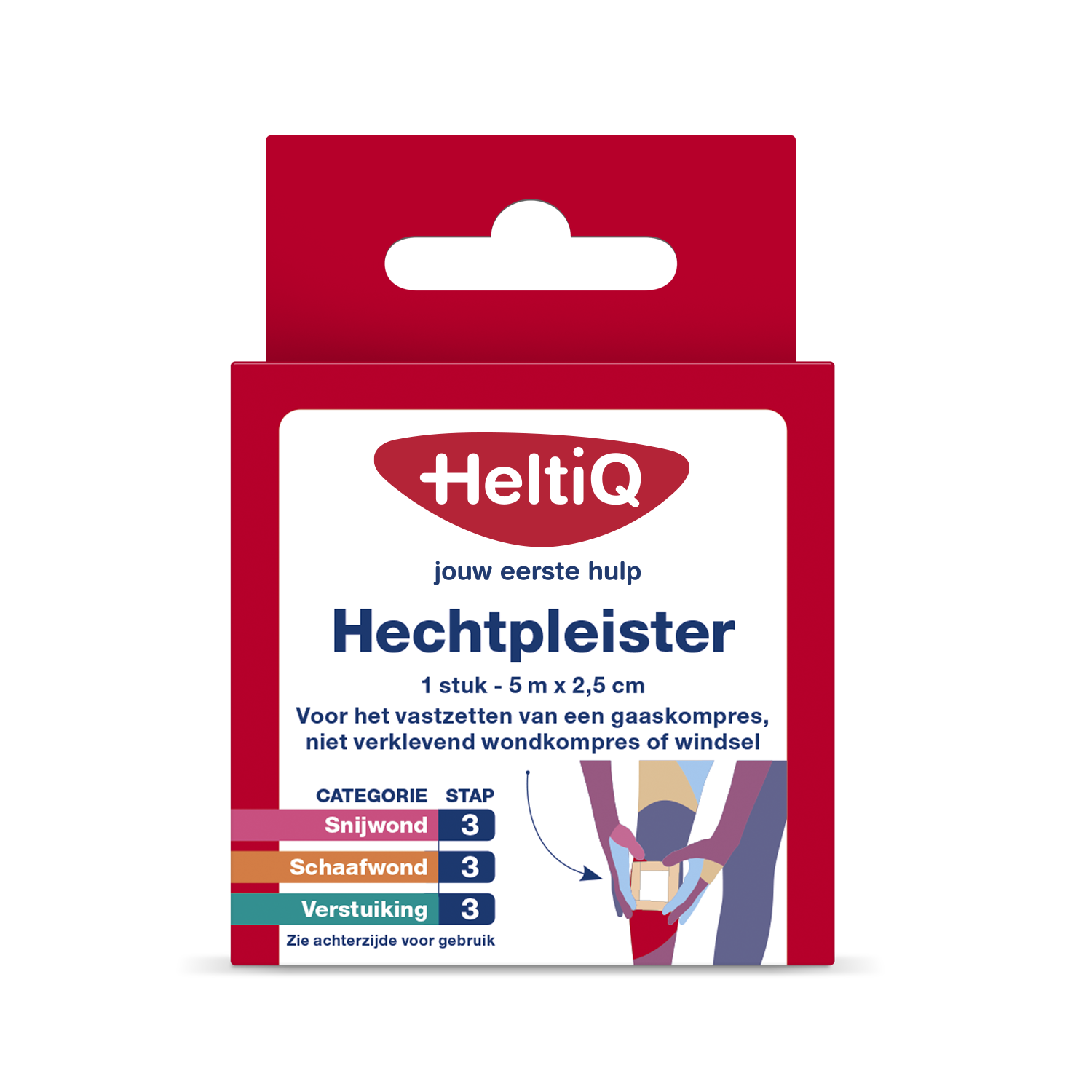 Heltiq Hechtpleister 2.5cm x 5m