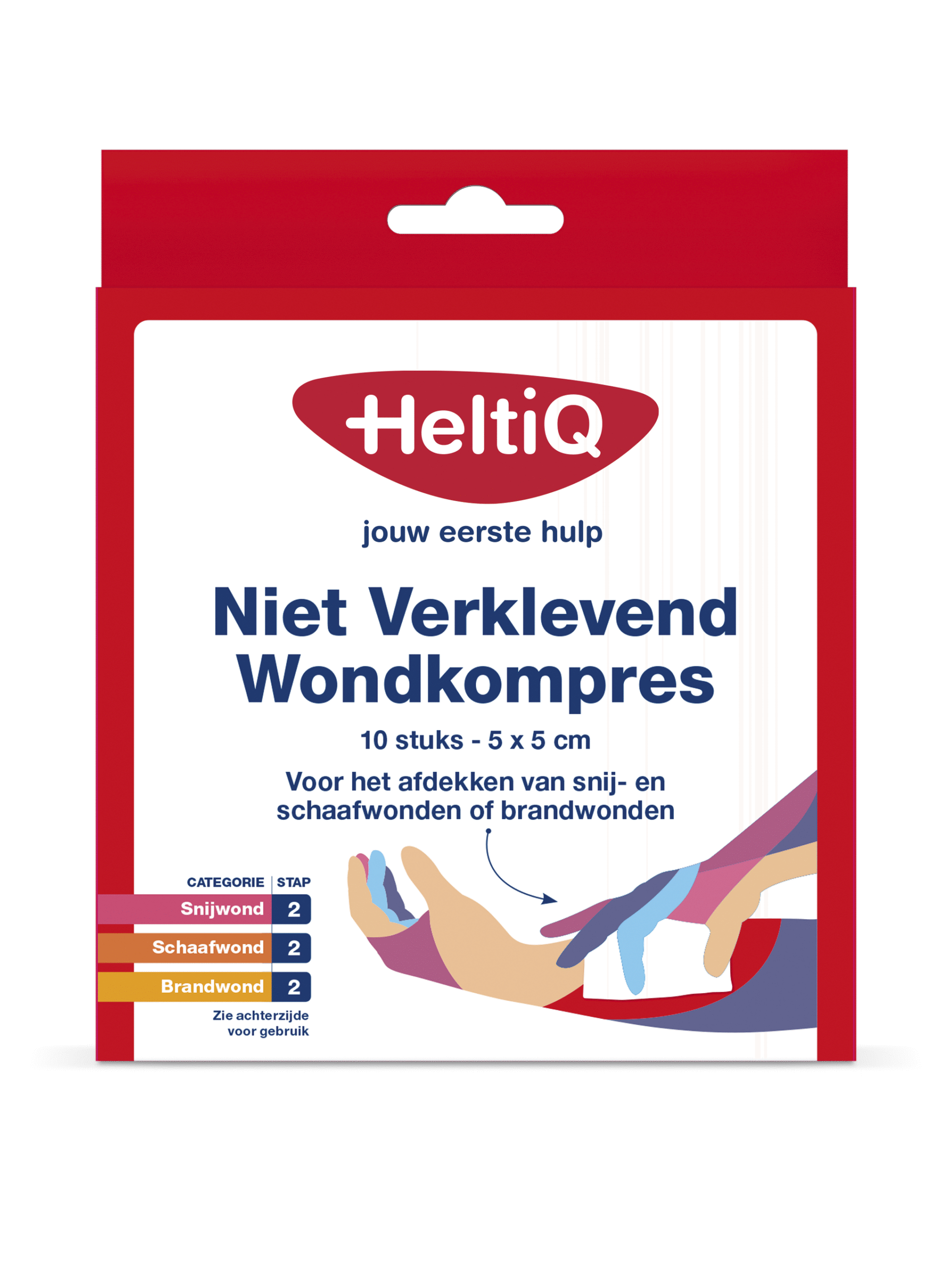 Heltiq Wondkompres 5 x 5 niet verklevend