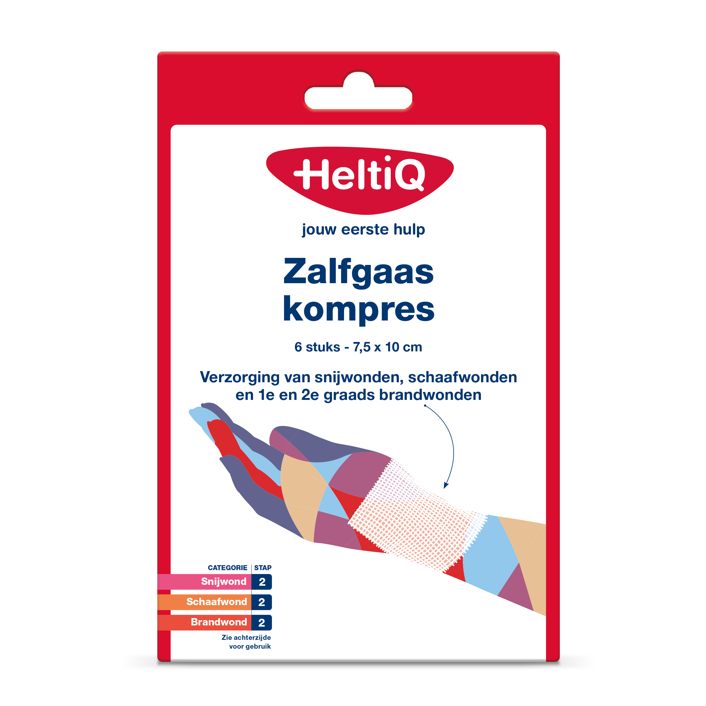 Heltiq Zalfgaaskompres 7.5 x 10cm