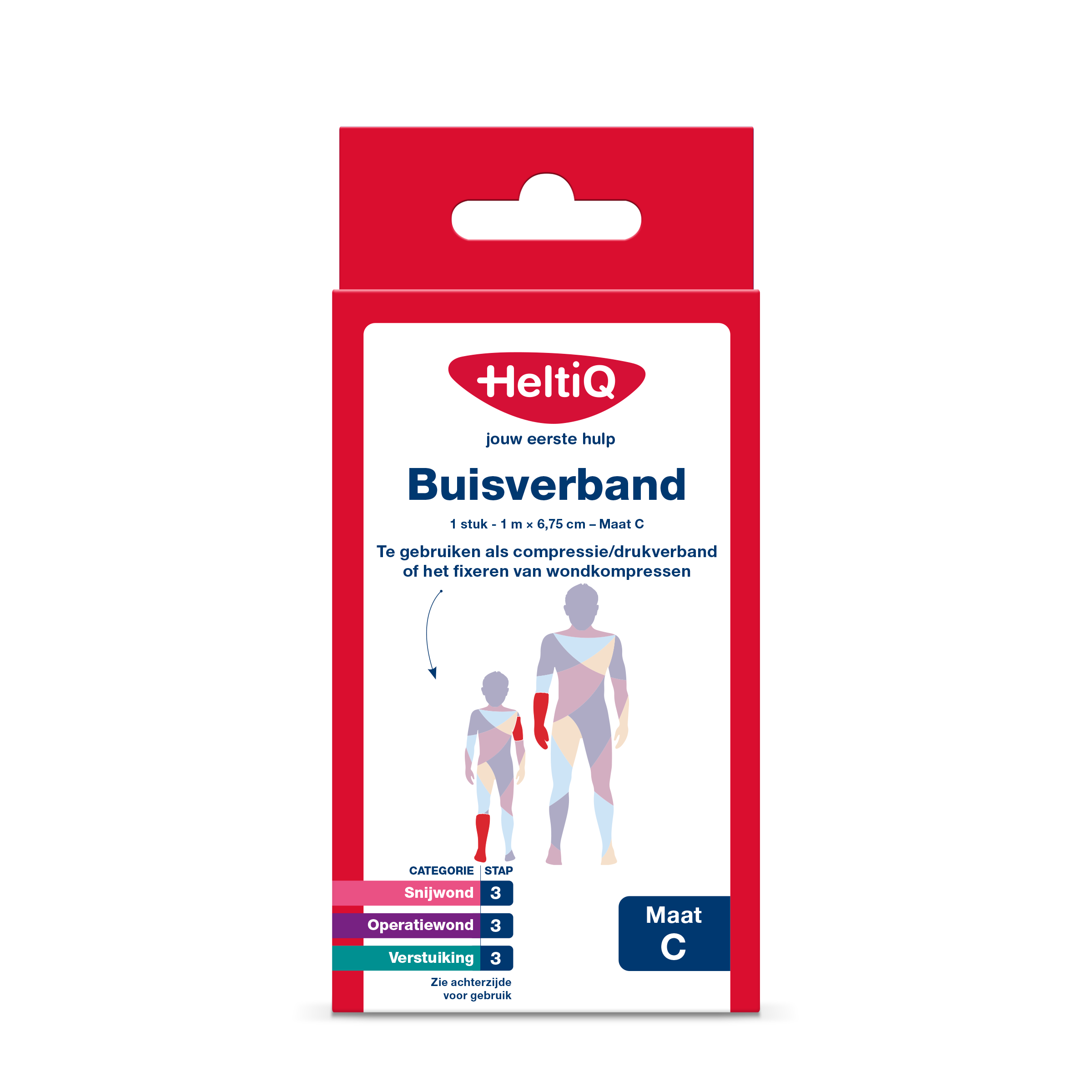 Heltiq Buisverband 1m x 6.75cm maat C