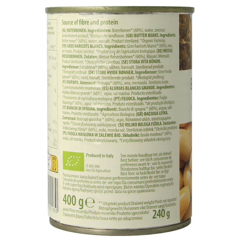 Bioidea Boterbonen Limabonen bio - Afbeelding 2