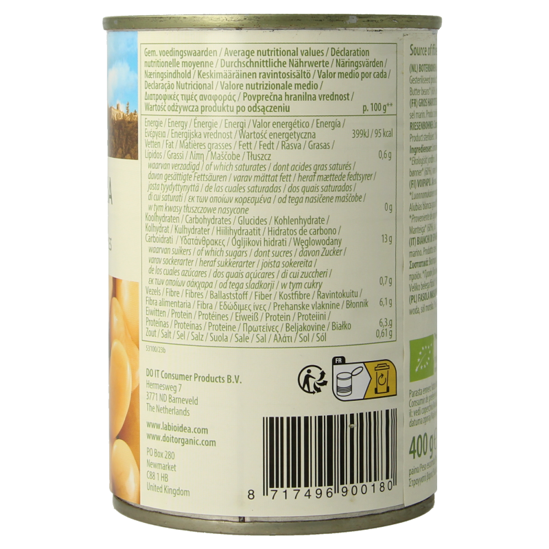 Bioidea Boterbonen Limabonen bio - Afbeelding 3