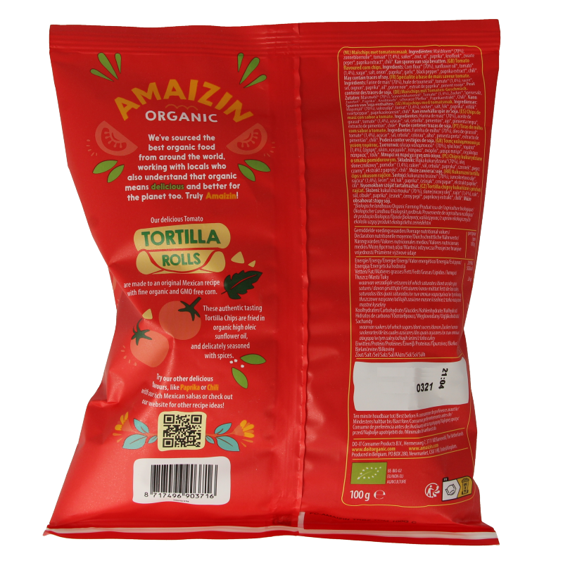 Amaizin Corn rolls tomaat bio - Afbeelding 2