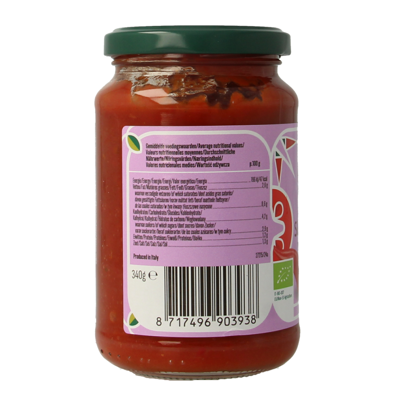 Bioidea Pastasaus arrabiata bio - Afbeelding 2