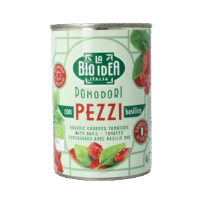 Bioidea Tomatenstukjes basilicum bio