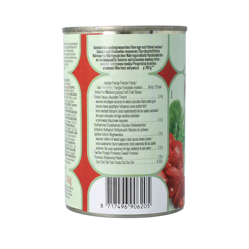 Bioidea Tomatenstukjes basilicum bio - Afbeelding 2