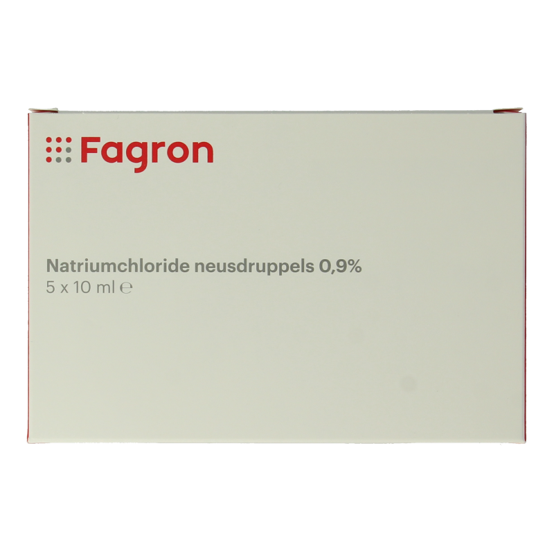 Fagron Natriumchloride neusdruppels 0.9% 10ml