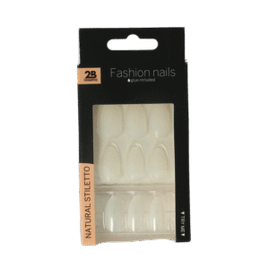 2B Nails natural stiletto