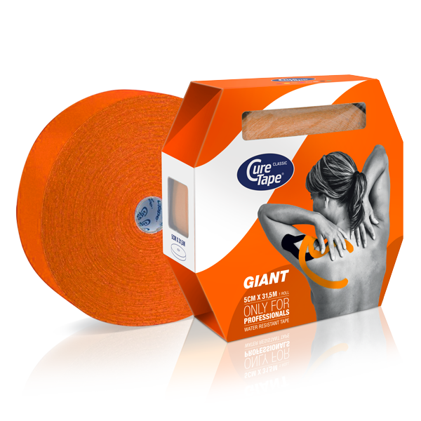 Cure Tape Kinesiotape giant oranje 5cm x 31.5m
