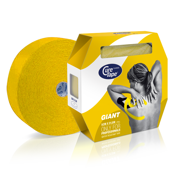 Cure Tape Kinesiotape giant geel 5cm x 31.5m