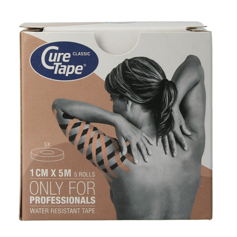 Cure Tape Sports beige 5m x 1cm - Afbeelding 3