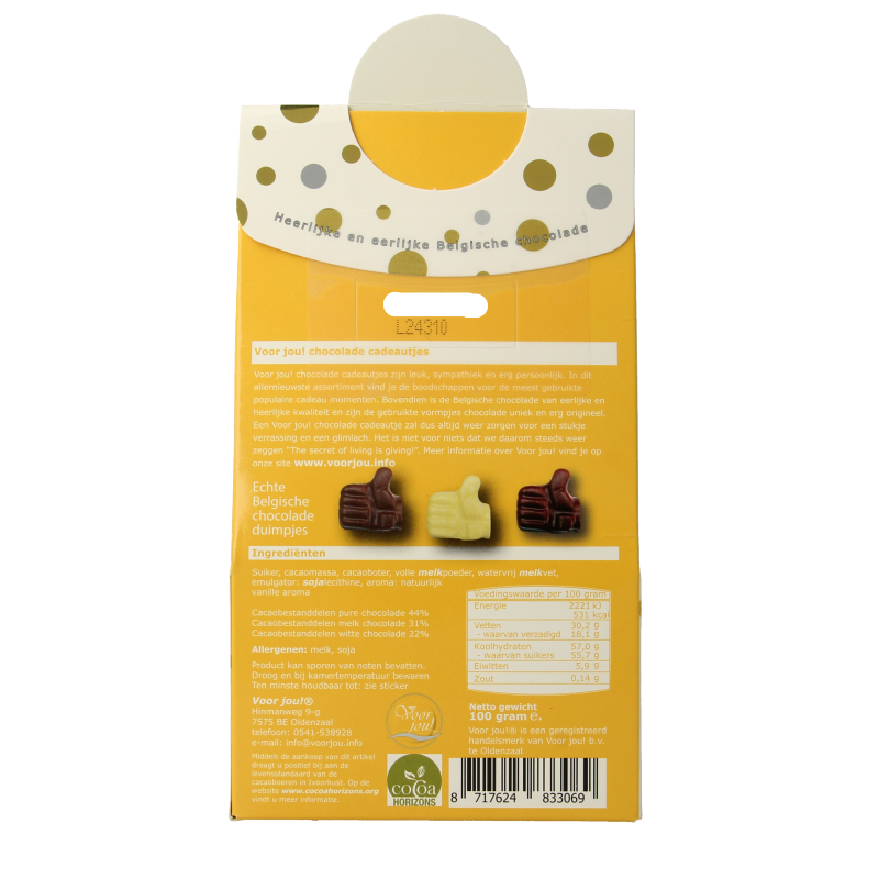 Voor Jou! Cadeau doos young duimpjes topper - Afbeelding 2