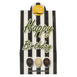 Voor Jou! Cadeau doos black & white happy birthday