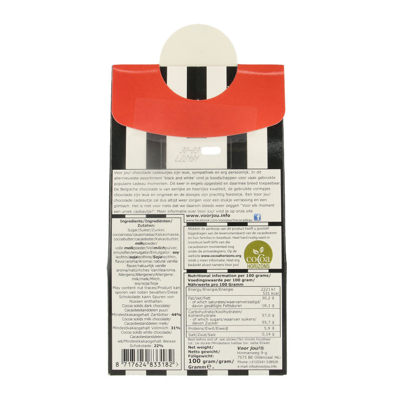 Voor Jou! Cadeau doos black & white with love - Afbeelding 2