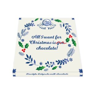 Voor Jou! Wensreep Delftsblauw Kerst all I want