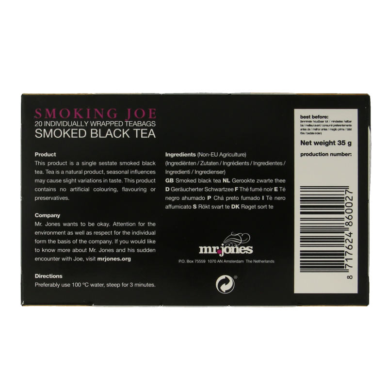 Mr. Jones Smoking joe lapsang souchong - Afbeelding 2