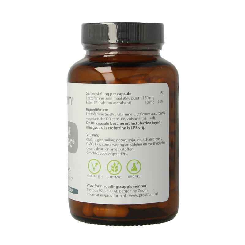 Proviform Lactoferrine puur 150mg + ester C - Afbeelding 3