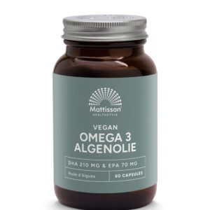 Mattisson Vegan omega-3 algenolie DHA 210mg EPA 70mg