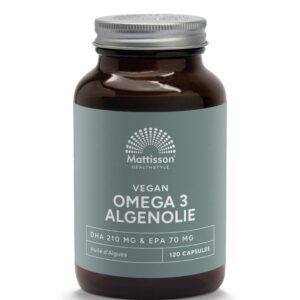 Mattisson Vegan omega-3 algenolie DHA 210mg EPA 70mg