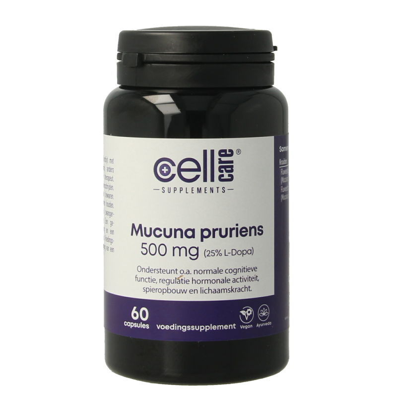 CellCare Mucuna pruriens 500mg (25% L-dopa)