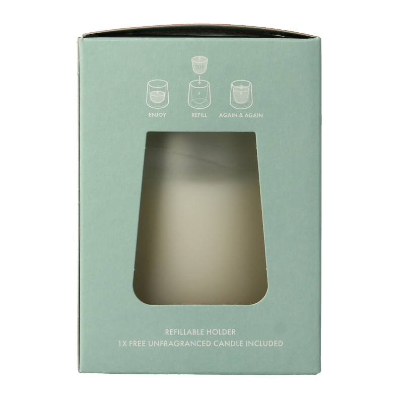 Bolsius Clean Light starterkit houder wit - incl. geurloze - Afbeelding 2