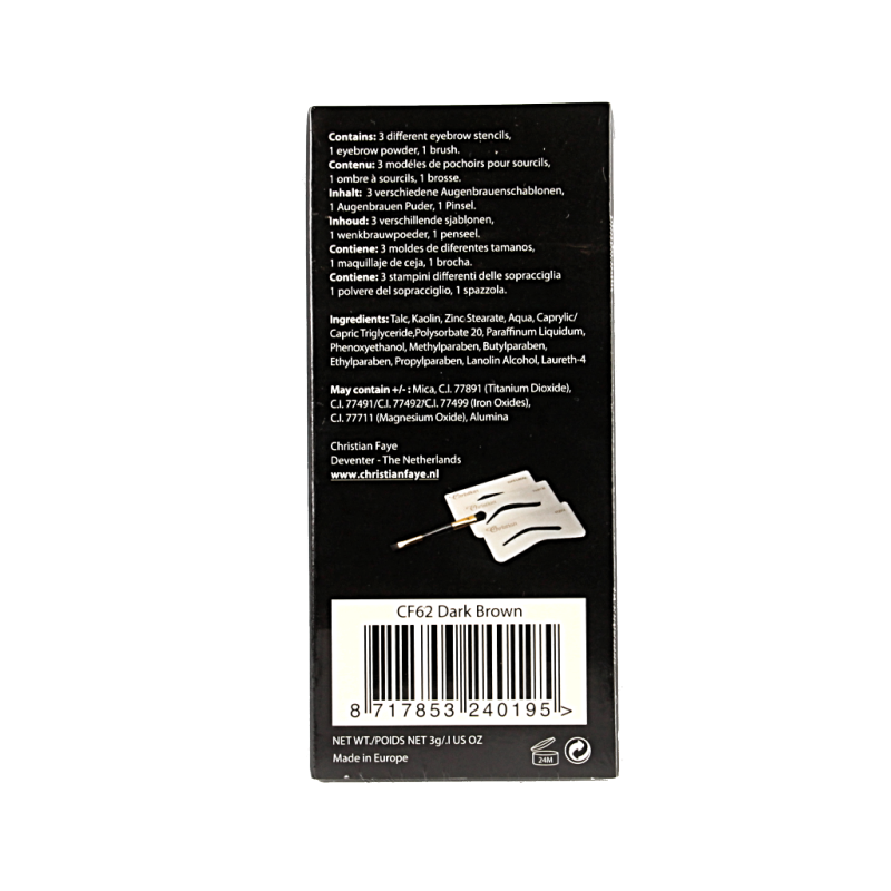 Christian Faye Eyebrow dark brown - Afbeelding 2