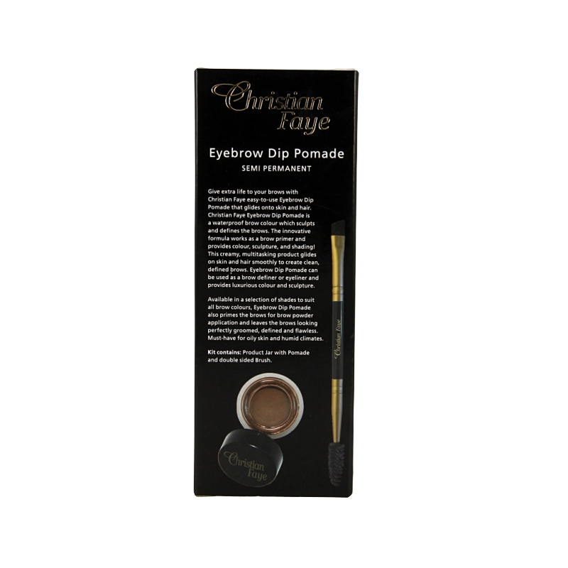 Christian Faye Eyebrow dip pomade dark brown - Afbeelding 3