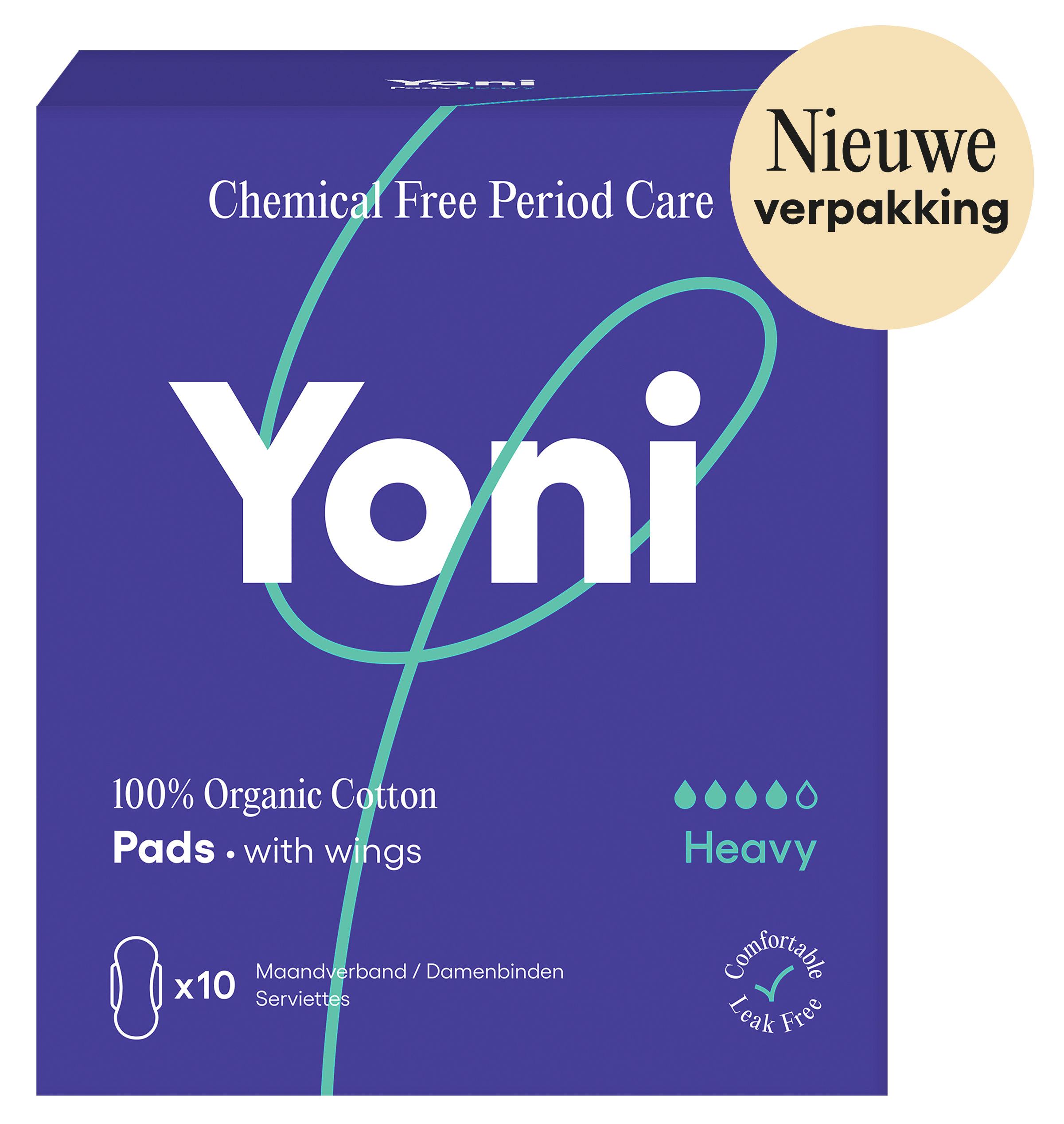 Yoni Maandverband heavy met vleugels
