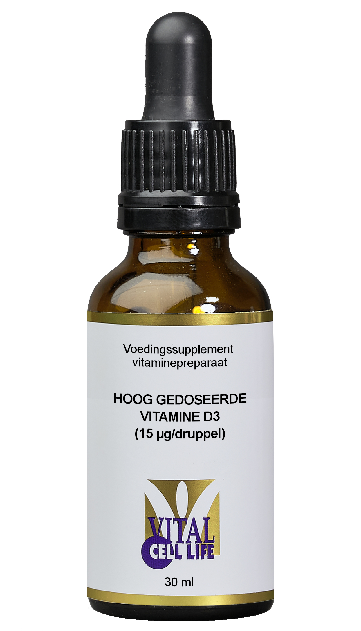 Vital Cell Life Vitamine D3 15mcg druppels