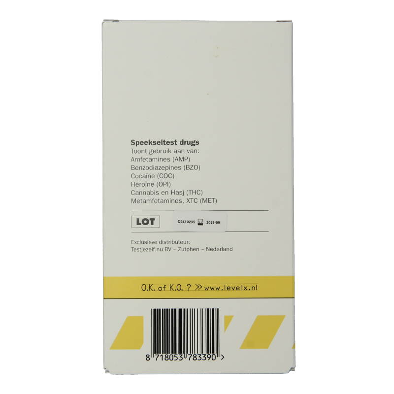 Testjezelf.nu Speeksel drugstest level x - Afbeelding 2